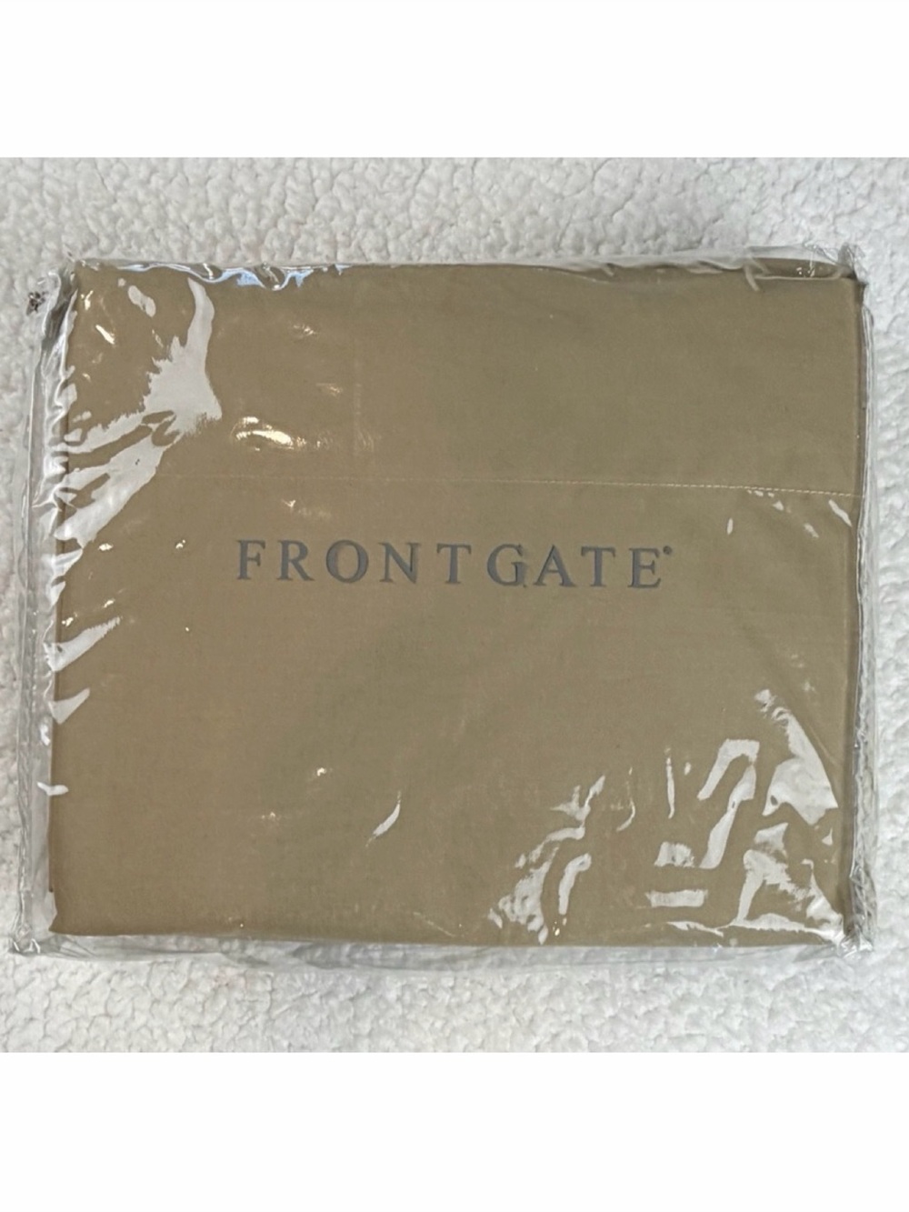 (NIB) FRONTGATE • Luxury Dark Tan Twin Sheet Set